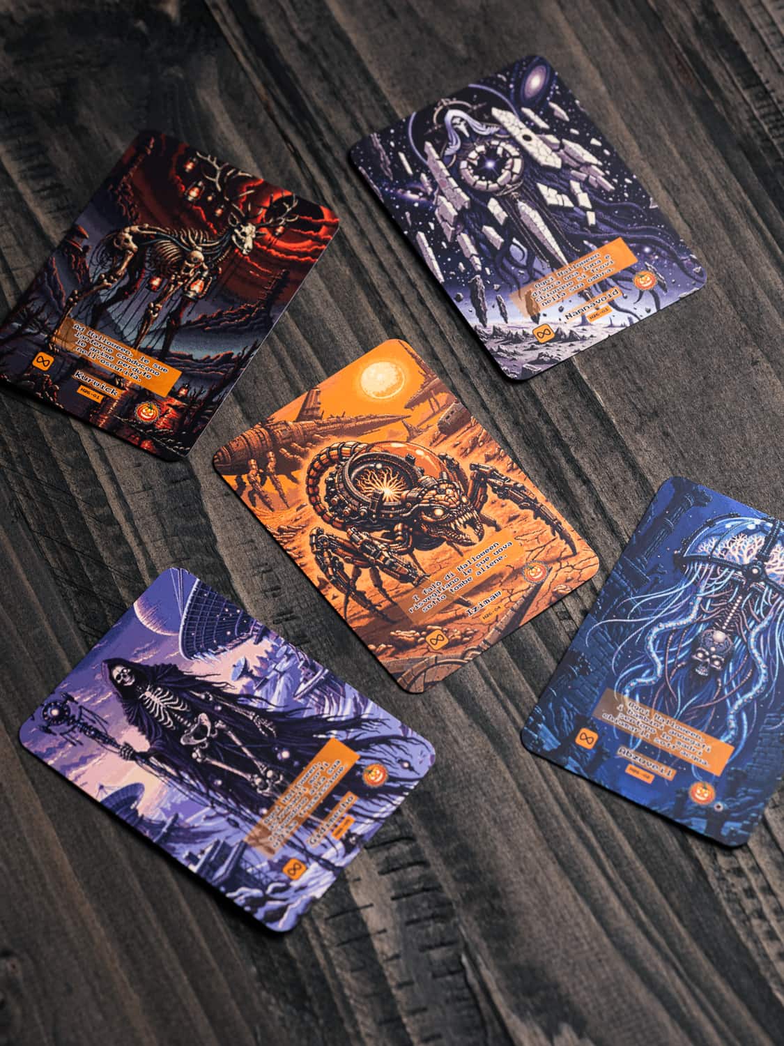 Le 5 carte da collezione ESTRO Halloween 2026